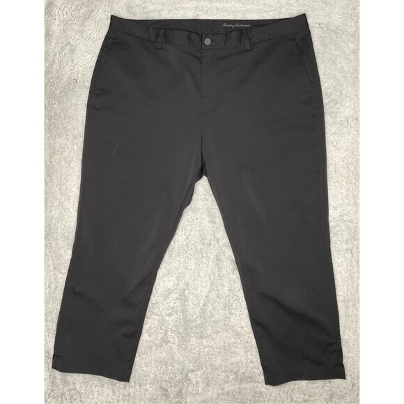 New‎ Tommy Bahama Boracay Pants Men 42x30 Black Chinos Poly Spandex(Real 44x27) - Picture 1 of 10